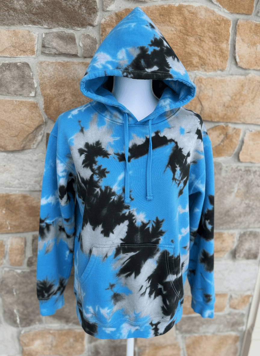 Carolina Panthers ice dye hoodie