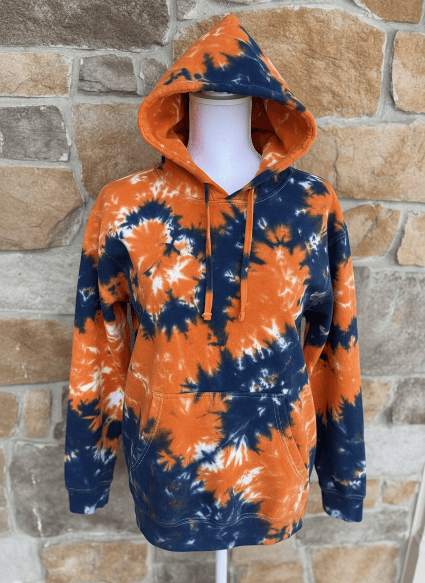 Denver Broncos ice dye hoodie
