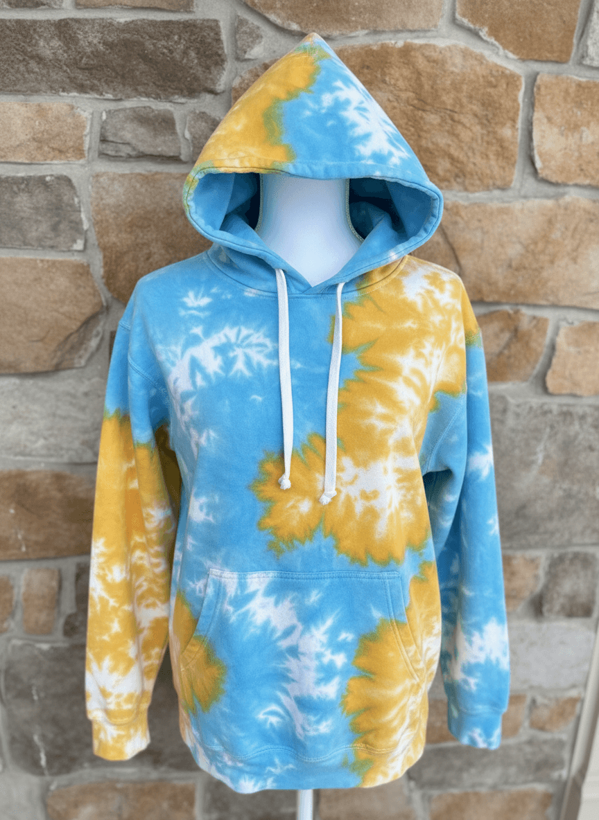 Los Angeles Chargers ice dye hoodie