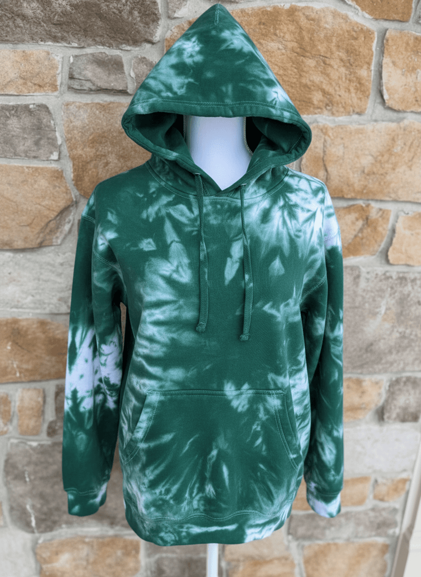 North Texas Mean Green ice dye hoodie
