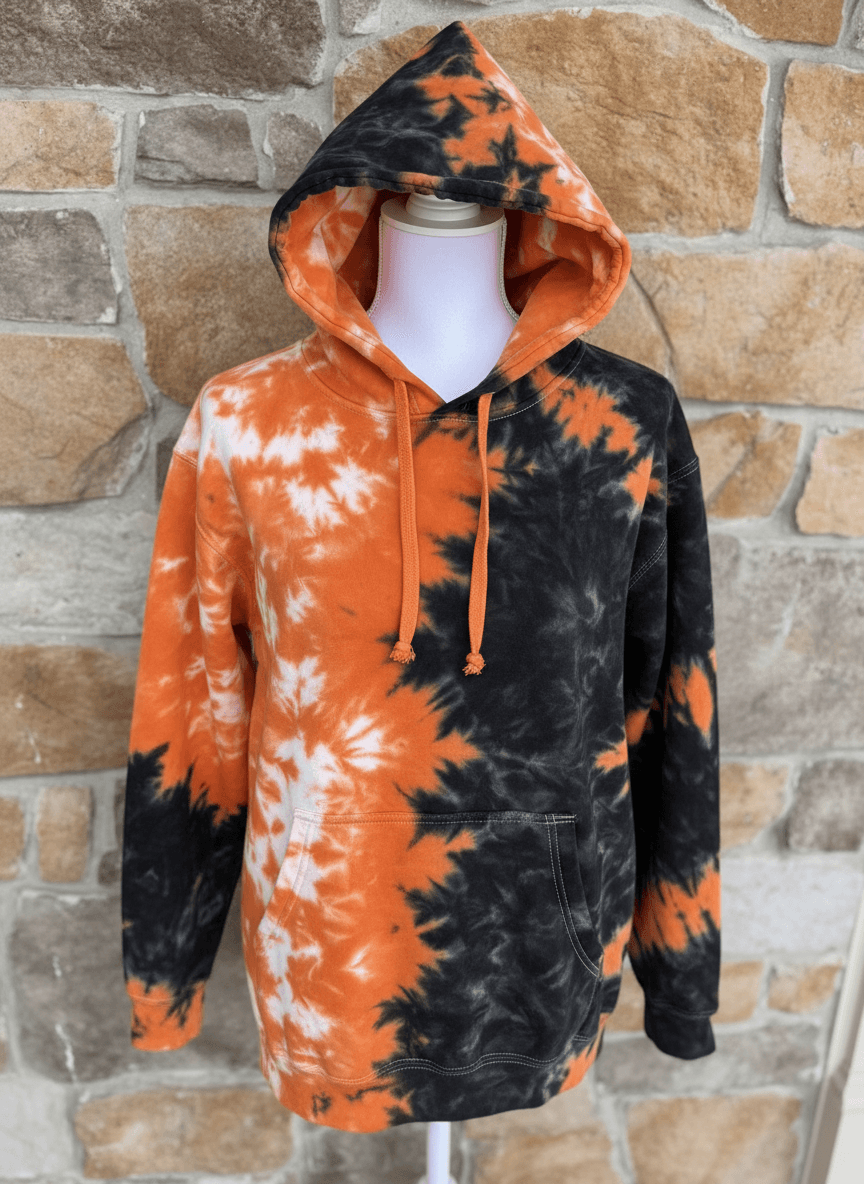 Northeastern Bobcats ice dye hoodie