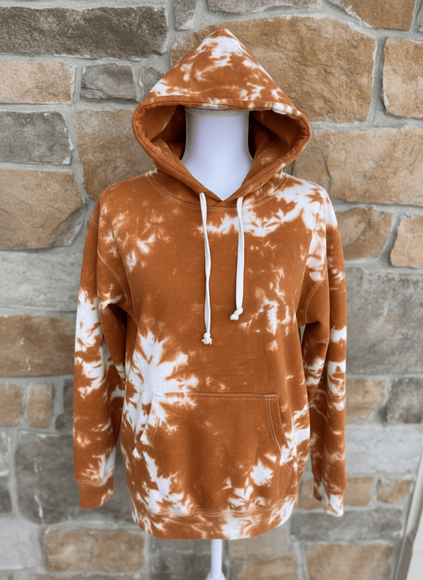 Texas Longhorns ice dye hoodie